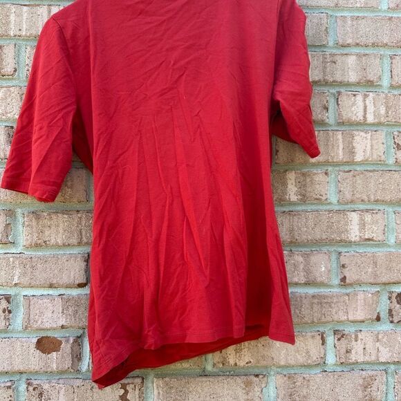 Elegant Red Wrap Top - Picture 5 of 5